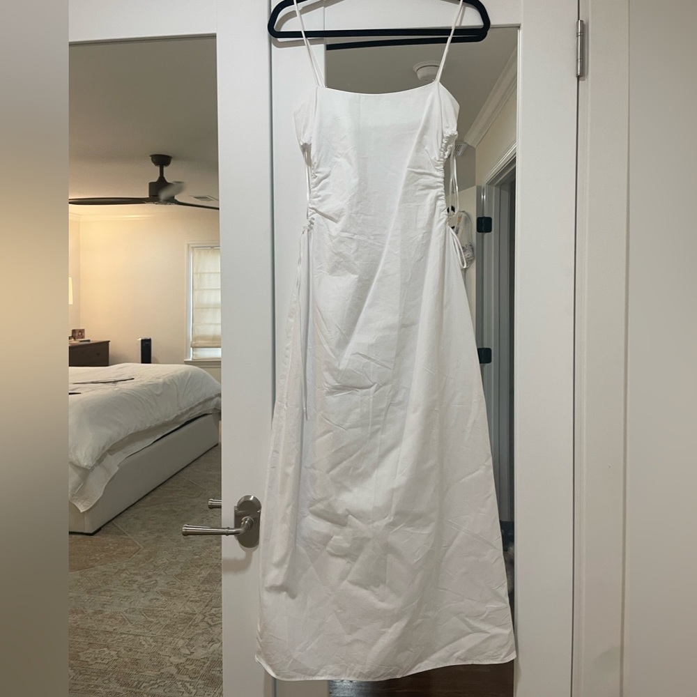 Zara White Midi Dress